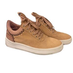 Filling Pieces Low-top Blush Suede Sneakers